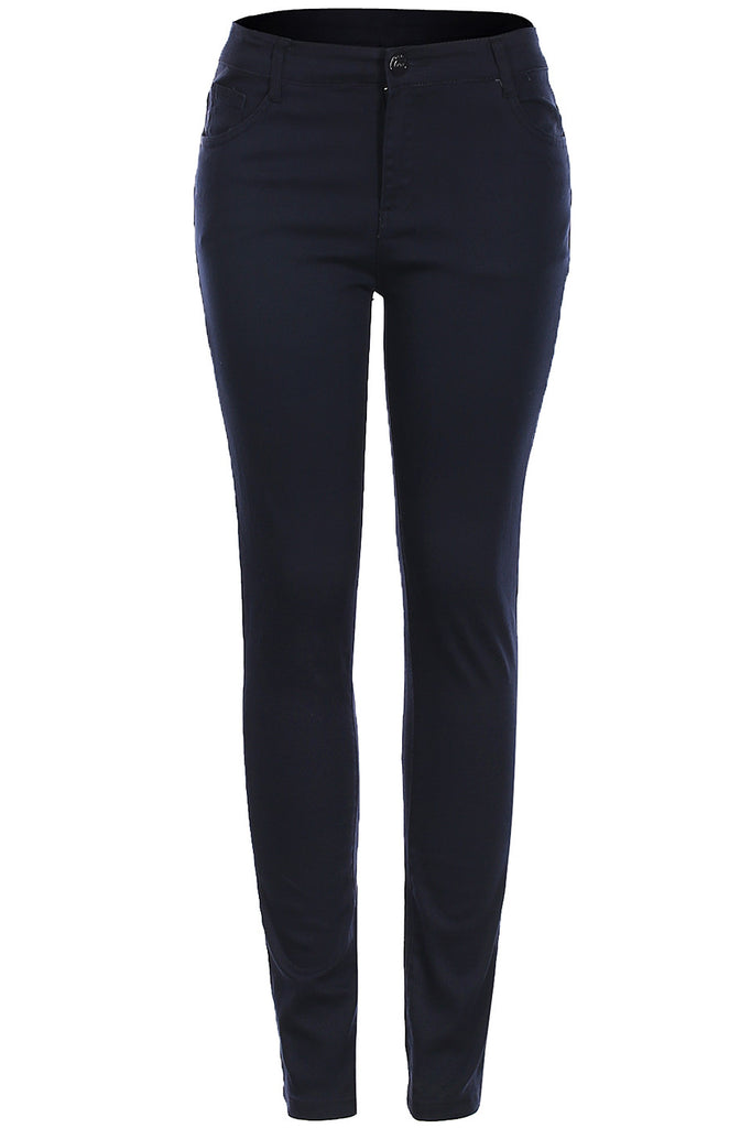 Trendy Skinny 5 Pocket Stretch Uniform Pants - BodiLove | 30% Off First Order
 - 4