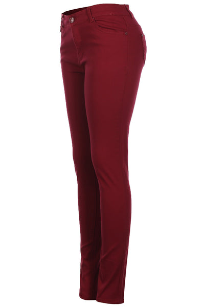Women's Bi-stretch Skinny Pants - A New Day™ Burgundy 12 : Target