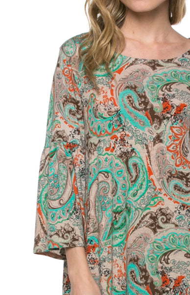 3/4 Bell Sleeve Oversize Tunic Dress – BodiLove Fashion Store