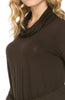 Long Sleeve Cowl Neck A-Line Tunic Dress - BodiLove | 30% Off First Order - 8