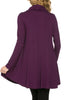 Long Sleeve Cowl Neck A-Line Tunic Dress - BodiLove | 30% Off First Order - 10
