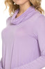 Long Sleeve Cowl Neck A-Line Tunic Dress - BodiLove | 30% Off First Order - 16