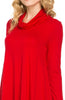 Long Sleeve Cowl Neck A-Line Tunic Dress - BodiLove | 30% Off First Order - 28
