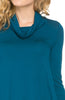 Long Sleeve Cowl Neck A-Line Tunic Dress - BodiLove | 30% Off First Order - 31