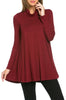 Long Sleeve Cowl Neck A-Line Tunic Dress - BodiLove | 30% Off First Order - 36