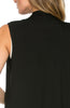Draped Open Front Jersey Knit Vest - BodiLove | 30% Off First Order
 - 4