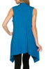 Draped Open Front Jersey Knit Vest - BodiLove | 30% Off First Order
 - 6