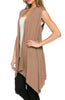 Draped Open Front Jersey Knit Vest - BodiLove | 30% Off First Order
 - 33
