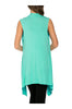 Draped Open Front Jersey Knit Vest - BodiLove | 30% Off First Order
 - 35