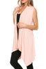 Draped Open Front Jersey Knit Vest - BodiLove | 30% Off First Order
 - 40