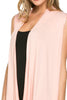 Draped Open Front Jersey Knit Vest - BodiLove | 30% Off First Order
 - 41