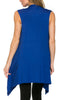 Draped Open Front Jersey Knit Vest - BodiLove | 30% Off First Order
 - 55