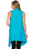 Draped Open Front Jersey Knit Vest - BodiLove | 30% Off First Order
 - 62