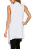 Draped Open Front Jersey Knit Vest - BodiLove | 30% Off First Order
 - 65