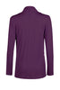 Long Sleeve Criss Cross Drape Front Top - BodiLove | 30% Off First Order - 29 | Dark Purple