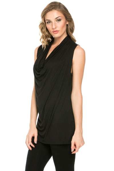 Sleeveless Cowl Neck Tunic Top – BodiLove Fashion Store