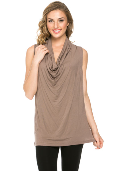 Sleeveless Cowl Neck Tunic Top – BodiLove Fashion Store