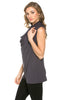 Sleeveless Cowl Neck Tunic Top - BodiLove | 30% Off First Order
 - 30