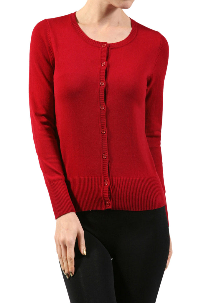 Long Sleeve Scoop Neck Button Up Cardigan - BodiLove | 30% Off First Order
 - 8