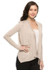 Long Sleeve Open Front Cardigan W/ Chiffon Back - BodiLove | 30% Off First Order
 - 7