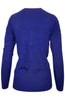 Long Sleeve V-Neck Button Up Cardigan - BodiLove | 30% Off First Order - 42 | Blue