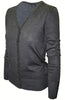 Long Sleeve V-Neck Button Up Cardigan - BodiLove | 30% Off First Order - 49 | Heather Gray