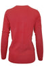 Long Sleeve V-Neck Button Up Cardigan - BodiLove | 30% Off First Order - 46 | Coral