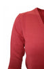 Long Sleeve V-Neck Button Up Cardigan - BodiLove | 30% Off First Order - 47 | Coral
