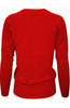 Long Sleeve V-Neck Button Up Cardigan - BodiLove | 30% Off First Order - 70 | Red