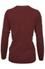 Long Sleeve V-Neck Button Up Cardigan - BodiLove | 30% Off First Order - 62 | Wine