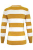 Long Sleeve V-Neck Pullover Cardigan - BodiLove | 30% Off First Order - 17 | Mustard & White