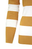 Long Sleeve V-Neck Pullover Cardigan - BodiLove | 30% Off First Order - 18 | Mustard & White