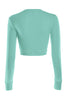 Cropped Long Sleeve Crew Neck Sweatshirt | 30% Off First Order | Mint
