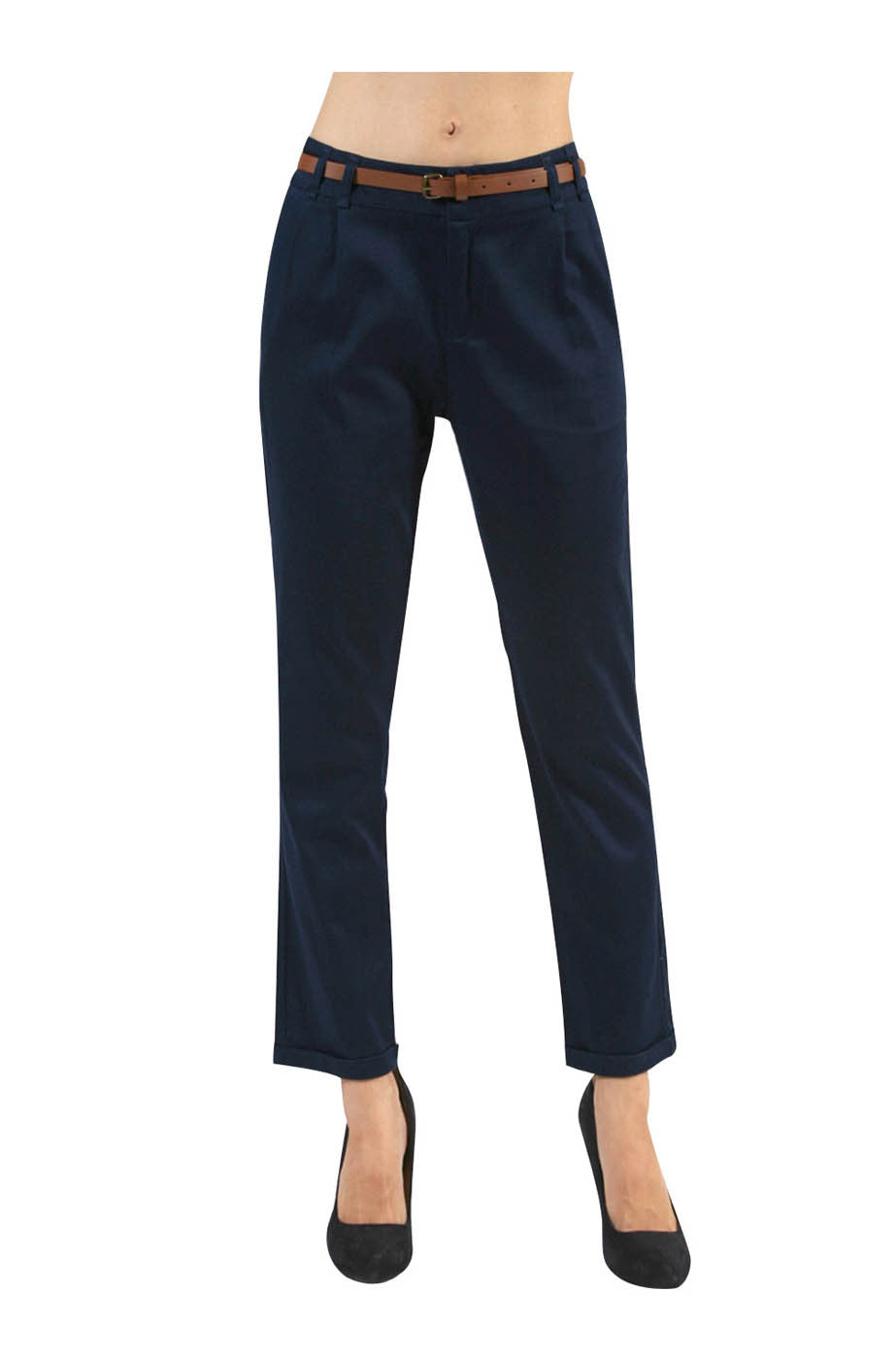 Tailored Professional Dress Pants W/ Belt BodiLove Fashion Store Tailored Professional Dress Pants W/ Belt BodiLove Fashion Store