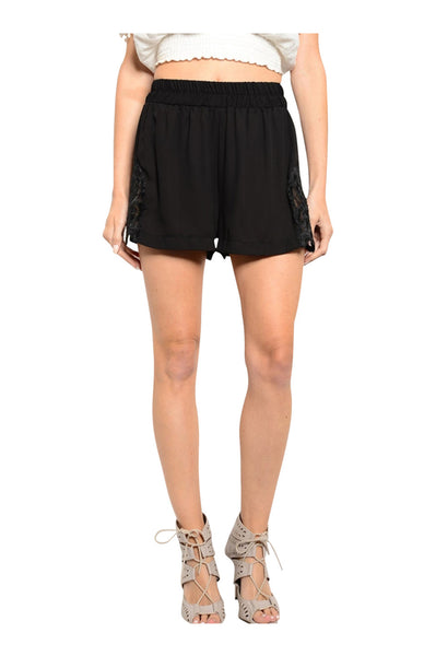 Trendy Boho Crochet Lace Trimmed Shorts - BodiLove | 30% Off First Order
 - 1