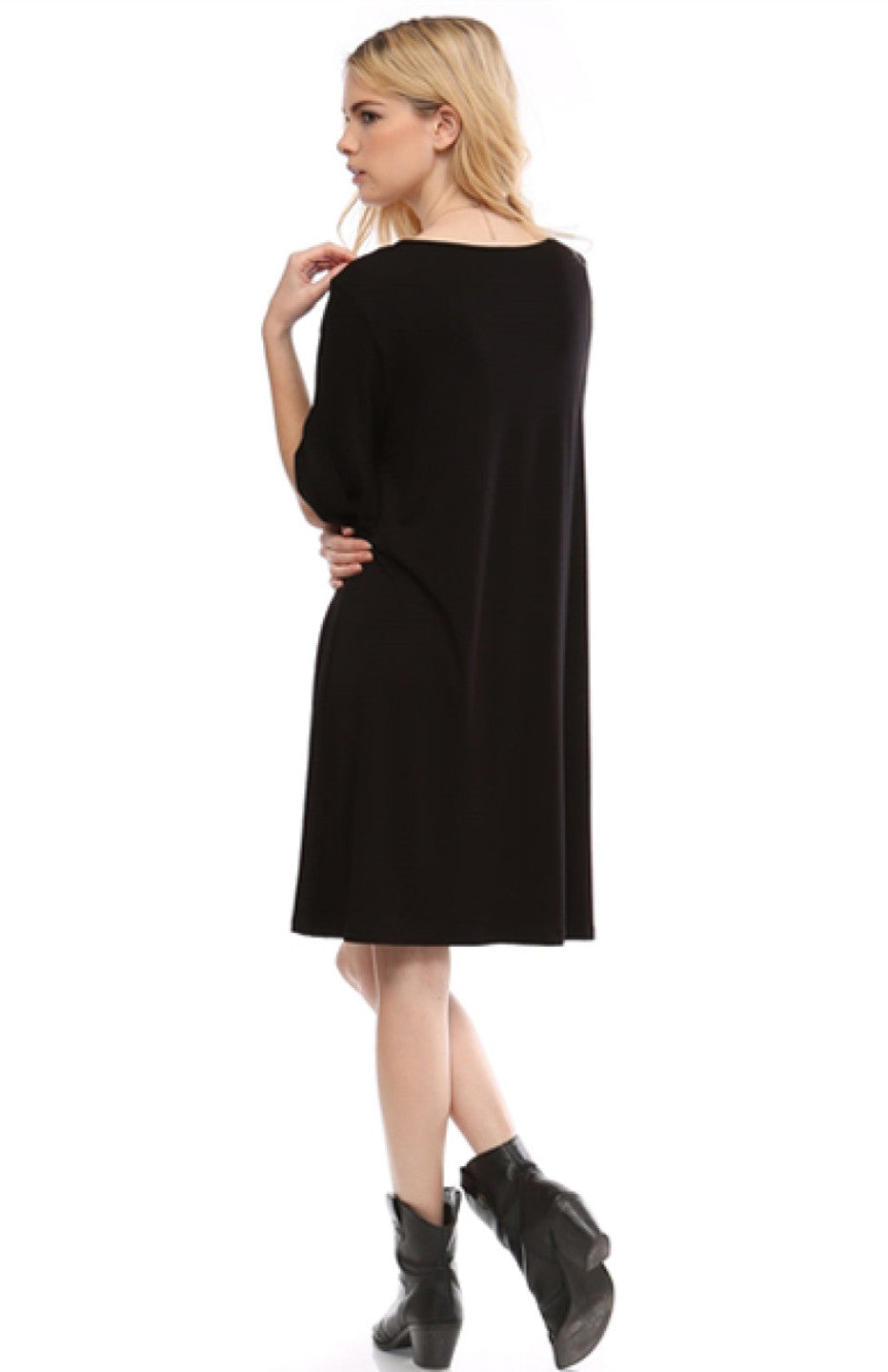 3/4 Bell Sleeve Oversize Tunic Dress – BodiLove Fashion Store