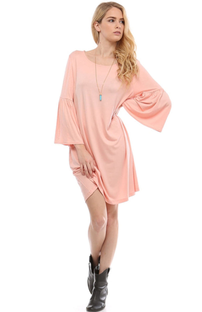 3/4 Bell Sleeve Oversize Tunic Dress - BodiLove | 30% Off First Order
 - 33