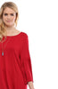 3/4 Bell Sleeve Oversize Tunic Dress - BodiLove | 30% Off First Order
 - 40