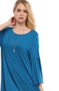 3/4 Bell Sleeve Oversize Tunic Dress - BodiLove | 30% Off First Order
 - 44