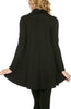 Long Sleeve Cowl Neck A-Line Tunic Dress - BodiLove | 30% Off First Order - 2