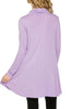 Long Sleeve Cowl Neck A-Line Tunic Dress - BodiLove | 30% Off First Order - 14