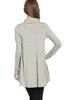 Long Sleeve Cowl Neck A-Line Tunic Dress - BodiLove | 30% Off First Order - 53