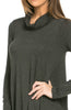 Long Sleeve Cowl Neck A-Line Tunic Dress - BodiLove | 30% Off First Order - 42