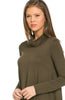 Long Sleeve Cowl Neck A-Line Tunic Dress - BodiLove | 30% Off First Order - 58