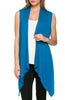 Draped Open Front Jersey Knit Vest - BodiLove | 30% Off First Order
 - 5