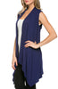 Draped Open Front Jersey Knit Vest - BodiLove | 30% Off First Order
 - 11