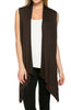 Draped Open Front Jersey Knit Vest - BodiLove | 30% Off First Order
 - 12