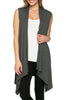 Draped Open Front Jersey Knit Vest - BodiLove | 30% Off First Order
 - 15