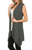 Draped Open Front Jersey Knit Vest - BodiLove | 30% Off First Order
 - 17