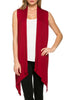 Draped Open Front Jersey Knit Vest - BodiLove | 30% Off First Order
 - 21